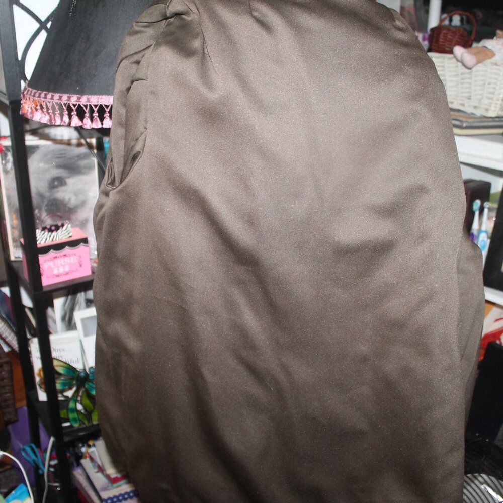 Glamorous Button Front Sheer Genuine Black Rabbit… - image 8